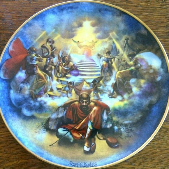 Display Plate The Creation Jacob's Ladder Yiannis Koutsis Bible Royal Cornwall - Picture 6 of 16